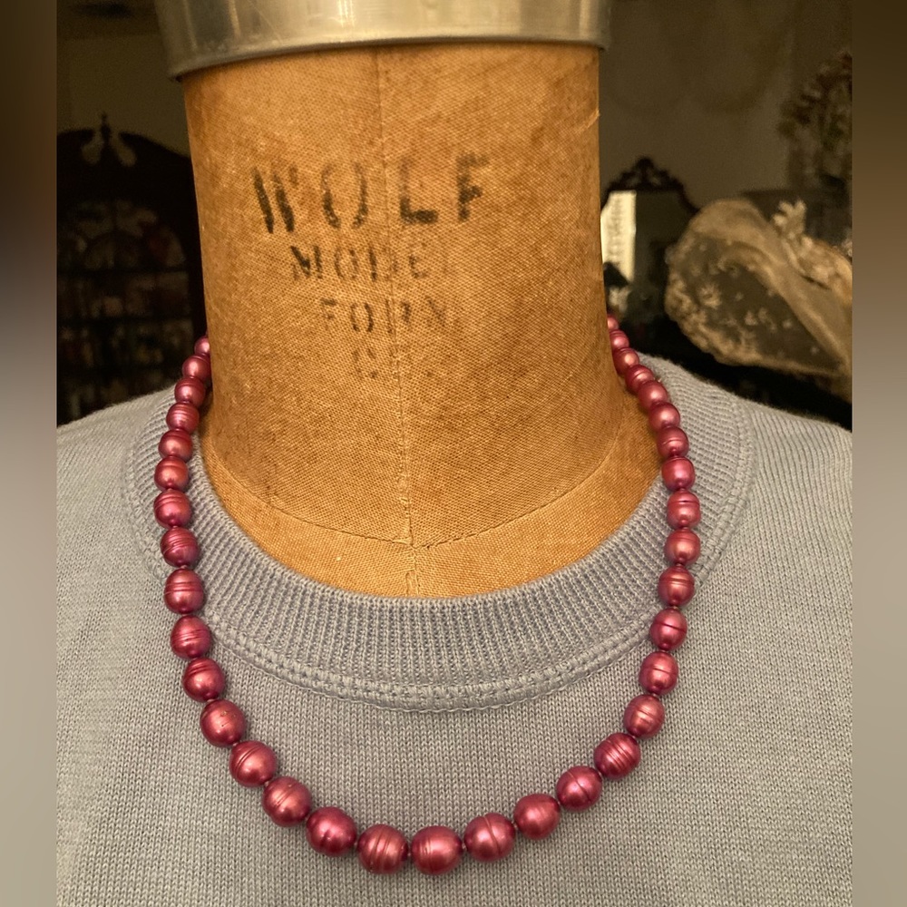 PINK Pearl Necklace 18”-20” Graduated Strand from QVC Beautiful